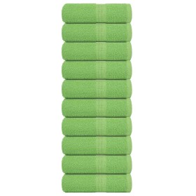 Toallas de invitados FROGN 10 uds verde manzana 30x50 cm 360 g/m² en Toallas | Comprar online en Foru.es