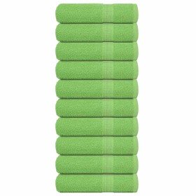Toallas de mano FROGN 10 uds verde manzana 50x100 cm 360 g/m² en Toallas | Comprar online en Foru.es