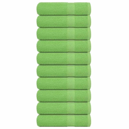 Toallas de mano FROGN 10 uds verde manzana 50x100 cm 360 g/m² en Toallas | Comprar online en Foru.es