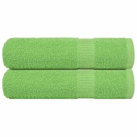 Toallas de ducha FROGN 2 uds verde manzana 70x140 cm 360 g/m² en Toallas | Comprar online en Foru.es