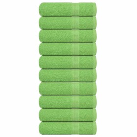 Toallas de ducha FROGN 10 uds verde manzana 70x140 cm 360 g/m² en Toallas | Comprar online en Foru.es