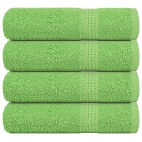 Toallas de baño FROGN 4 uds verde manzana 100x150 cm 360 g/m² en Toallas | Comprar online en Foru.es