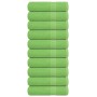 Toallas de baño FROGN 10 uds verde manzana 100x150 cm 360 g/m² en Toallas | Comprar online en Foru.es