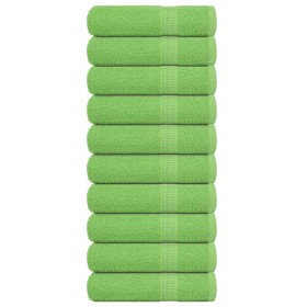Toallas de baño FROGN 10 uds verde manzana 100x150 cm 360 g/m² en Toallas | Comprar online en Foru.es