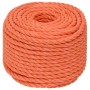 Cuerda de trabajo polipropileno naranja 14 mm 50 m de vidaXL, Sogas y cuerdas metálicas - Ref: Foro24-152944, Precio: 32,25 €...