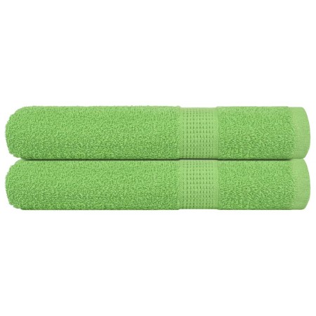 Toallas de sauna FROGN 2 uds verde manzana 80x200 cm 360 g/m² en Toallas | Comprar online en Foru.es