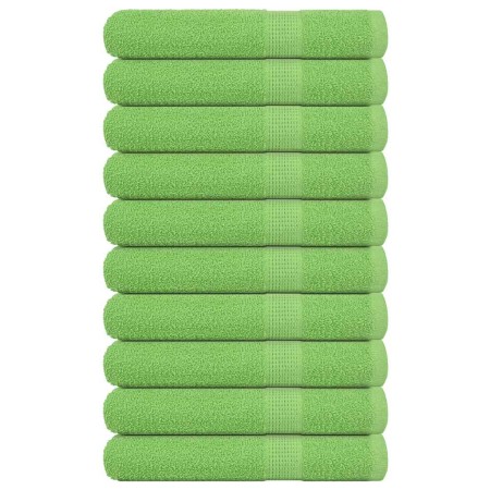 Toallas de sauna FROGN 10 uds verde manzana 80x200 cm 360 g/m² en Toallas | Comprar online en Foru.es