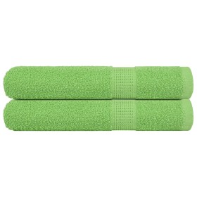 Toallas FROGN 2 uds verde manzana 100x200 cm 360 g/m² en Toallas | Comprar online en Foru.es