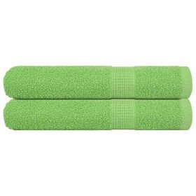 Toallas FROGN 2 uds verde manzana 100x200 cm 360 g/m² en Toallas | Comprar online en Foru.es
