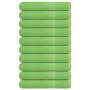 Toallas FROGN 10 uds verde manzana 100x200 cm 360 g/m² en Toallas | Comprar online en Foru.es