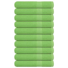 Toallas FROGN 10 uds verde manzana 100x200 cm 360 g/m² en Toallas | Comprar online en Foru.es