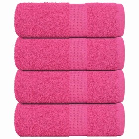 Toallas de baño FROGN 4 uds rosa 30x30 cm 360 g/m² en Toallas | Comprar online en Foru.es
