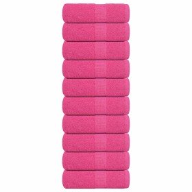 Toallas de baño FROGN 10 uds rosa 30x30 cm 360 g/m² en Toallas | Comprar online en Foru.es