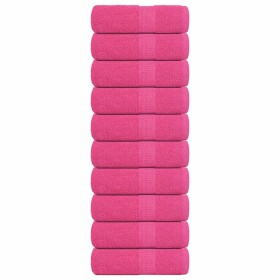 Toallas de invitados FROGN 10 uds rosa 30x50 cm 360 g/m² en Toallas | Comprar online en Foru.es