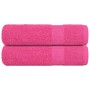 Toallas de mano FROGN 2 uds rosa 50x100 cm 360 g/m² en Toallas | Comprar online en Foru.es