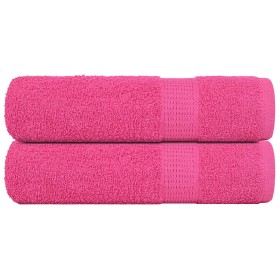 Toallas de mano FROGN 2 uds rosa 50x100 cm 360 g/m² en Toallas | Comprar online en Foru.es