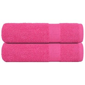 Toallas de mano FROGN 2 uds rosa 50x100 cm 360 g/m² en Toallas | Comprar online en Foru.es