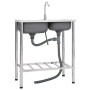 Fregadero de camping doble seno y grifo acero inoxidable de vidaXL, Fregaderos - Ref: Foro24-151211, Precio: 198,69 €, Descue...