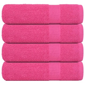 Toallas de mano FROGN 4 uds rosa 50x100 cm 360 g/m² en Toallas | Comprar online en Foru.es