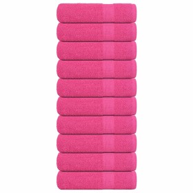 Toallas de mano FROGN 10 uds rosa 50x100 cm 360 g/m² en Toallas | Comprar online en Foru.es