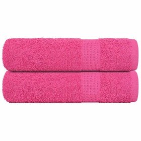Toallas de ducha FROGN 2 uds rosa 70x140 cm 360 g/m² en Toallas | Comprar online en Foru.es