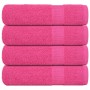 Toallas de ducha FROGN 4 uds rosa 70x140 cm 360 g/m² en Toallas | Comprar online en Foru.es