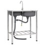 Fregadero de camping doble seno y grifo acero inoxidable de vidaXL, Fregaderos - Ref: Foro24-151211, Precio: 198,69 €, Descue...