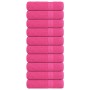 Toallas de ducha FROGN 10 uds rosa 70x140 cm 360 g/m² en Toallas | Comprar online en Foru.es