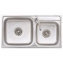 Fregadero de camping doble seno y grifo acero inoxidable de vidaXL, Fregaderos - Ref: Foro24-151211, Precio: 198,69 €, Descue...