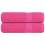 Toallas de baño FROGN 2 uds rosa 100x150 cm 360 g/m² en Toallas | Comprar online en Foru.es