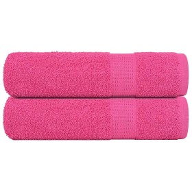 Toallas de baño FROGN 2 uds rosa 100x150 cm 360 g/m² en Toallas | Comprar online en Foru.es