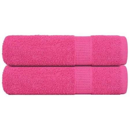 Toallas de baño FROGN 2 uds rosa 100x150 cm 360 g/m² en Toallas | Comprar online en Foru.es