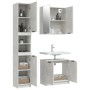 Set de muebles baño 3 pzas madera contrachapada gris hormigón de vidaXL, Muebles de baño - Ref: Foro24-3115879, Precio: 215,8...
