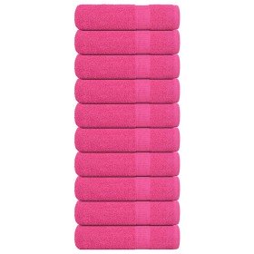 Toallas de baño FROGN 10 uds rosa 100x150 cm 360 g/m² en Toallas | Comprar online en Foru.es