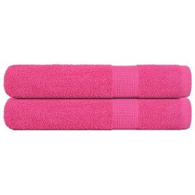 Toallas de sauna FROGN 2 uds rosa 80x200 cm 360 g/m² en Toallas | Comprar online en Foru.es