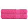 Toallas de sauna FROGN 2 uds rosa 80x200 cm 360 g/m² en Toallas | Comprar online en Foru.es