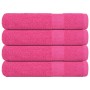 Toallas de sauna FROGN 4 uds rosa 80x200 cm 360 g/m² en Toallas | Comprar online en Foru.es