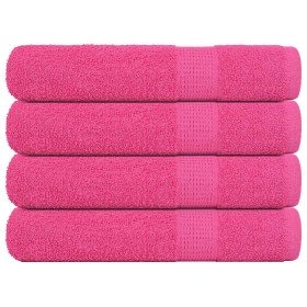 Toallas de sauna FROGN 4 uds rosa 80x200 cm 360 g/m² en Toallas | Comprar online en Foru.es