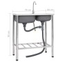 Fregadero de camping doble seno y grifo acero inoxidable de vidaXL, Fregaderos - Ref: Foro24-151211, Precio: 198,69 €, Descue...