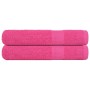 Toallas FROGN 2 uds rosa 100x200 cm 360 g/m² en Toallas | Comprar online en Foru.es