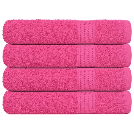 Toallas FROGN 4 uds rosa 100x200 cm 360 g/m² en Toallas | Comprar online en Foru.es