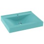 Lavabo de lujo con grifo cerámica 60x46 cm verde claro de vidaXL, Lavabos - Ref: Foro24-147024, Precio: 115,23 €, Descuento: %