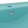 Lavabo de lujo con grifo cerámica 60x46 cm verde claro de vidaXL, Lavabos - Ref: Foro24-147024, Precio: 115,23 €, Descuento: %