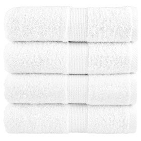 Toallas de baño premium SOLUND, 4 uds, blancas, 30 x 30 cm, 600 g/m² en Toallas | Comprar online en Foru.es