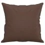 Cojines decorativos 2 uds cuero sintético marrón 40x40 cm de vidaXL, Cojines - Ref: Foro24-349481, Precio: 20,64 €, Descuento: %