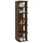 Zapatero madera contrachapada color roble marrón 27,5x27x102 cm de vidaXL, Zapateros y organizadores de calzado - Ref: Foro24...