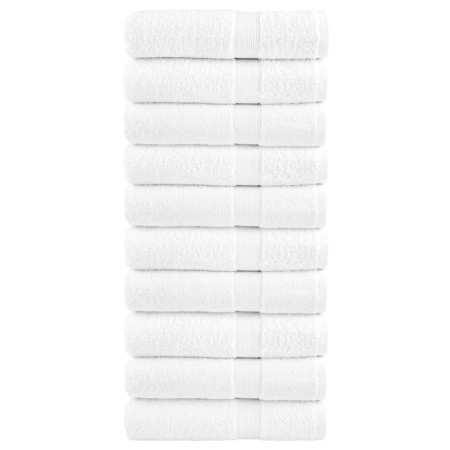 Toallas de mano SOLUND 10 uds blanco 50x100 cm 600 gsm en Toallas | Comprar online en Foru.es