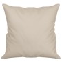 Cojines decorativos 2 uds tela microfibra crema 40x40 cm de vidaXL, Cojines - Ref: Foro24-349499, Precio: 23,63 €, Descuento: %