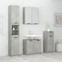 Set muebles de baño 4 piezas madera contrachapada gris hormigón de vidaXL, Muebles de baño - Ref: Foro24-3115887, Precio: 272...
