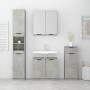 Set muebles de baño 4 piezas madera contrachapada gris hormigón de vidaXL, Muebles de baño - Ref: Foro24-3115887, Precio: 276...